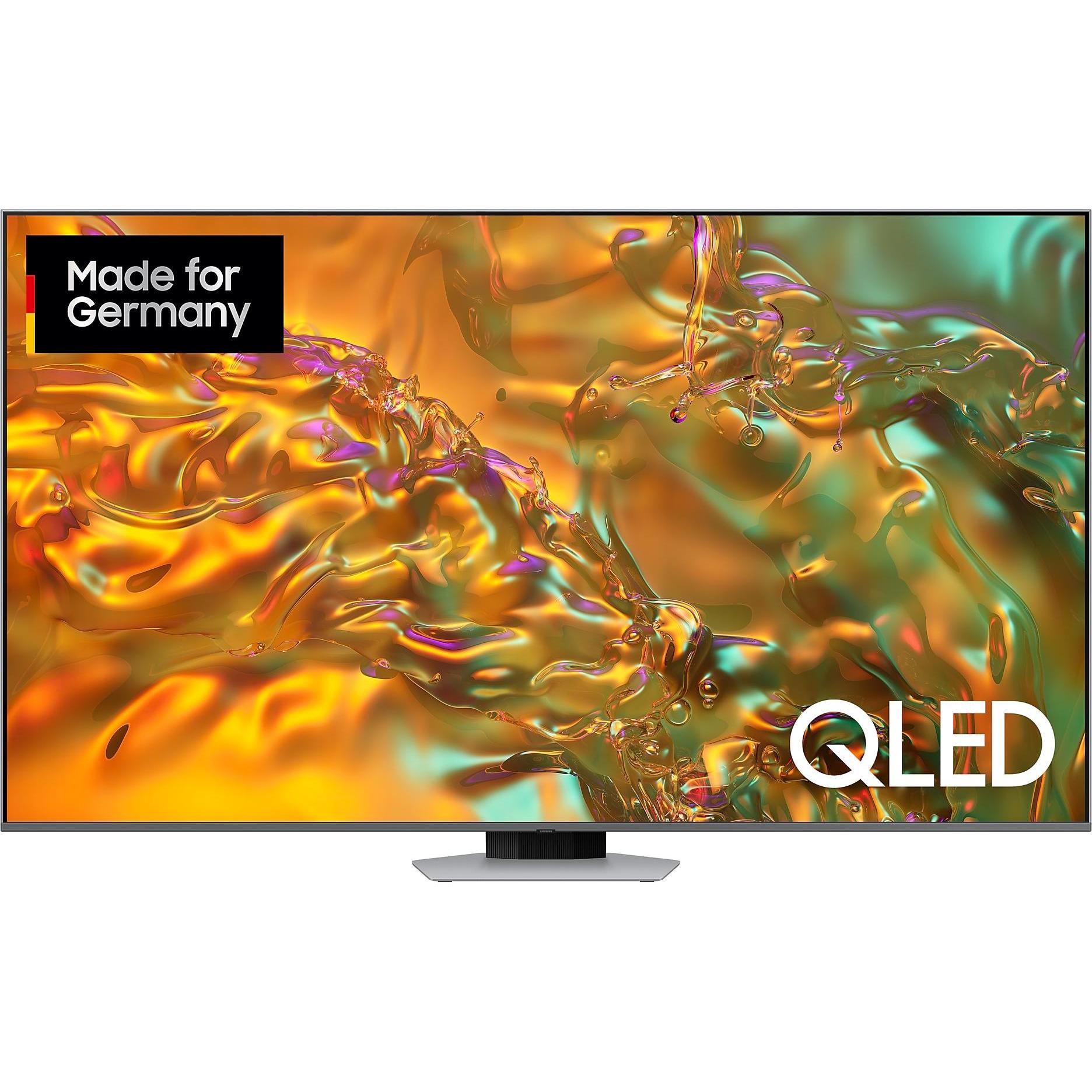 Samsung GQ85Q80DATXZG (85", Q80D, QLED, 4K, 2024), TV, Silber