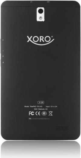 Actual product image Xoro TelePAD 7A3 (4G, 7", 8 GB, Black)