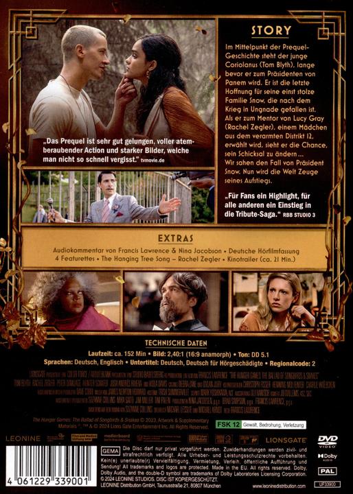 Immagine prodotto I tributi di Panem (DVD, 2024, Tedesco, Inglese)