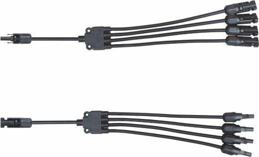 Produktbild Orno 4xMC4-Splitter, Y-Typ, für Photovoltaikmodule (Solarkabel)
