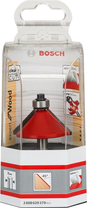 Produktbild Bosch Professional Zubehör Fasefräser Expert for Wood, 8 mm, D 44 mm, L 18,5 mm, G 61 mm