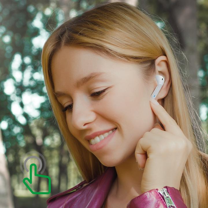 Produktbild 4smarts In-Ear-Kopfhörer Eara Twin Weiss (ANC, 3 h, Kabellos)