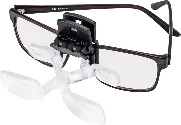Actual product image Eschenbach 162461 maxDETAIL clip Magnifying glasses with clip Magnification factor 2 x