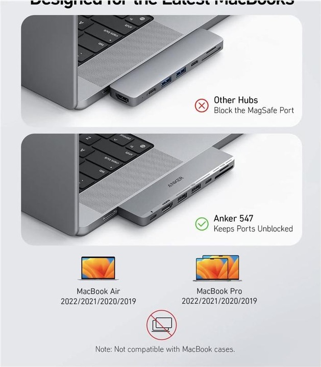 Produktbild Anker 547 USB-C Hub (7-in-2, for MacBook (USB-C, 7 Ports)
