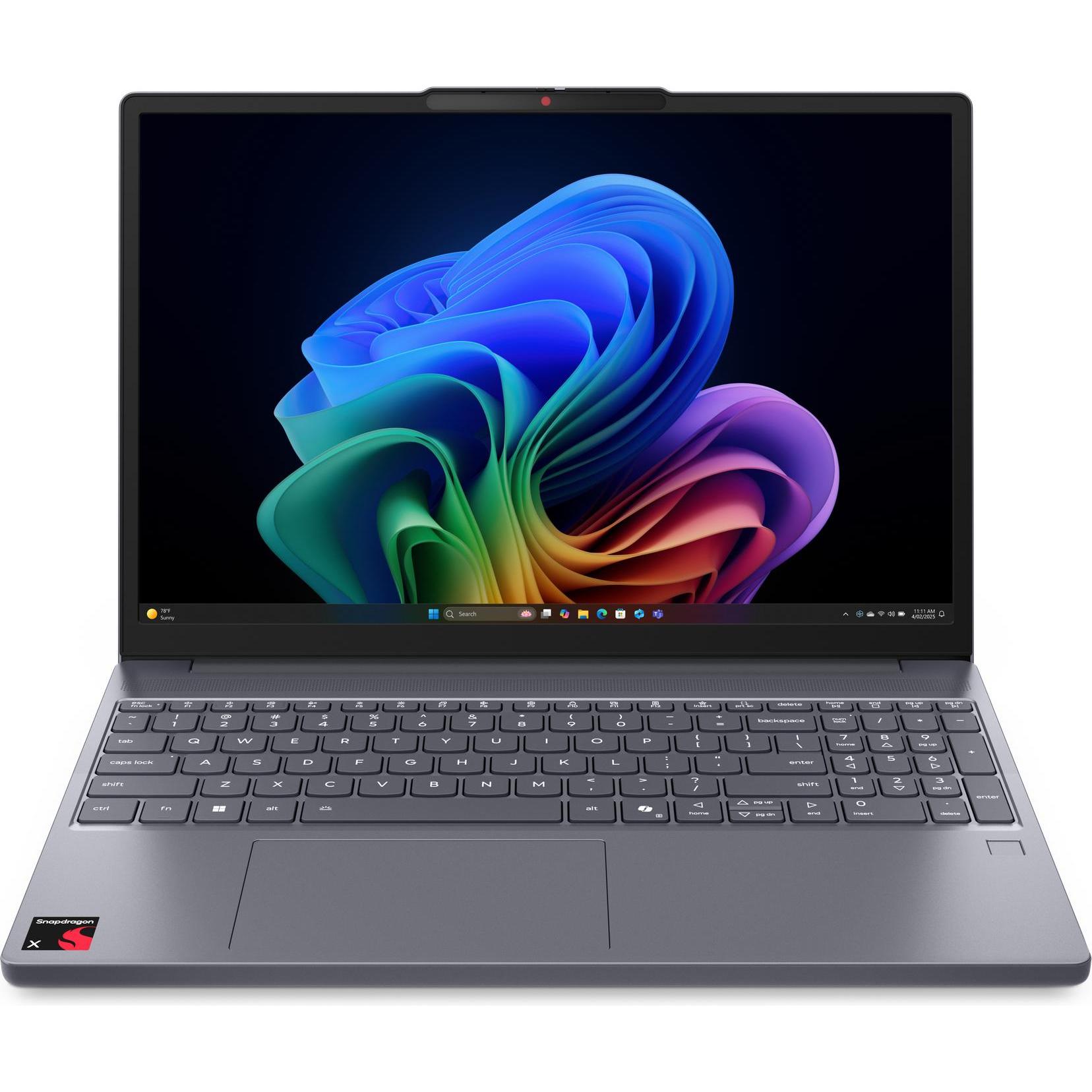 Lenovo IdeaPad Slim 3 (15.10", 1000 GB, 24 GB, DE, Snapdragon X X1-26-100), Notebook, Grau
