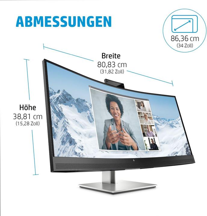 Produktbild HP E34m G4 (3440 x 1440 Pixel, 34")