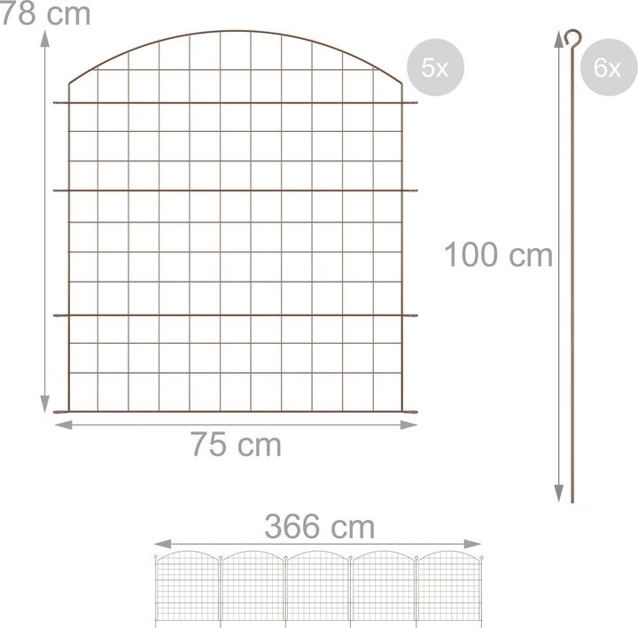 Produktbild Relaxdays Teichzaun-Set