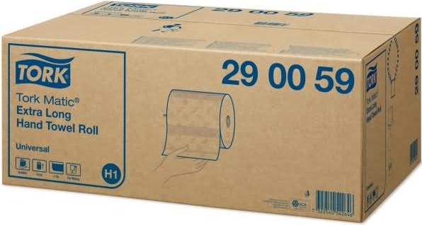Produktbild Tork 6 Handtuchrollen Matic® H1 Universal Extra lang 1-lagig weiss (6 x)