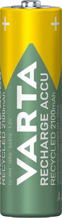 Actual product image Varta Recharge Accu Recycled (4 pcs., AA, 2100 mAh)