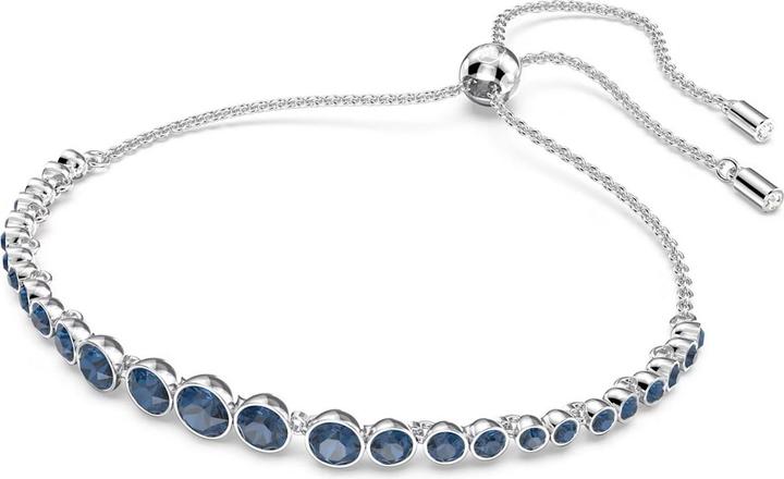 Image du produit Swarovski Emily Bracelet Mixte Rond Bleu (24 cm, Métal Swarovski)