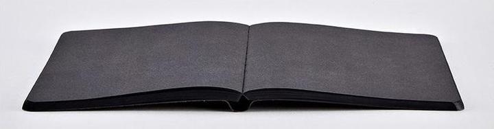 Actual product image Nuuna Not White L LIGHT, black (22 x 16.5 cm, Plain, Soft cover)