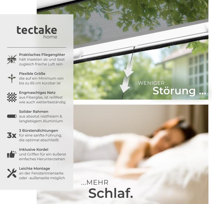 Produktbild tectake Insektenschutzrollo (90 x 160 cm)