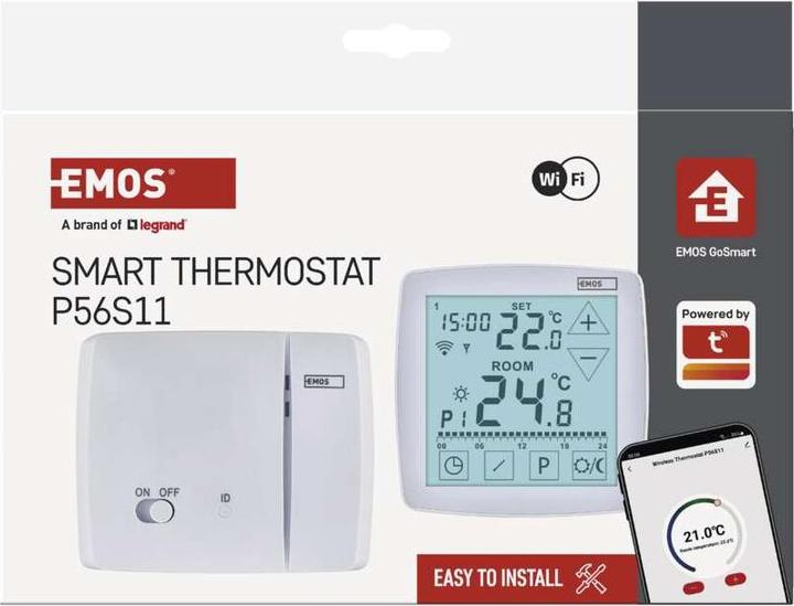 Immagine prodotto Emos GoSmart Raumthermostat P56S11 mit WiFi, programmierbar, kabellos