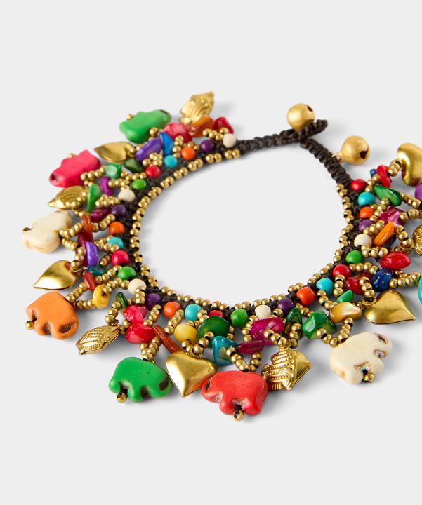 Produktbild Joe Browns Braided String Colourful Charm Bracelet (Messing, Polyester)