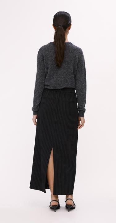 Produktbild Object Gestreifter Maxirock (40)