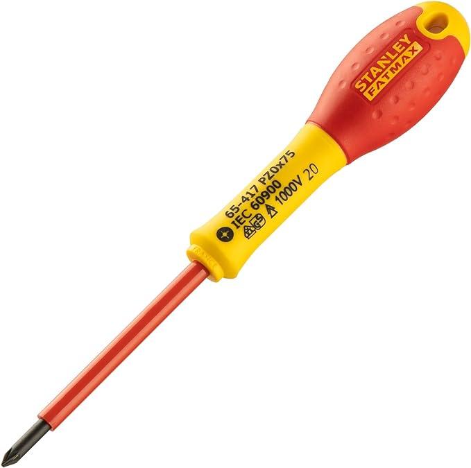 Actual product image Stanley Fatmax Insulated Screwdriver VDE PZ0x75 mm