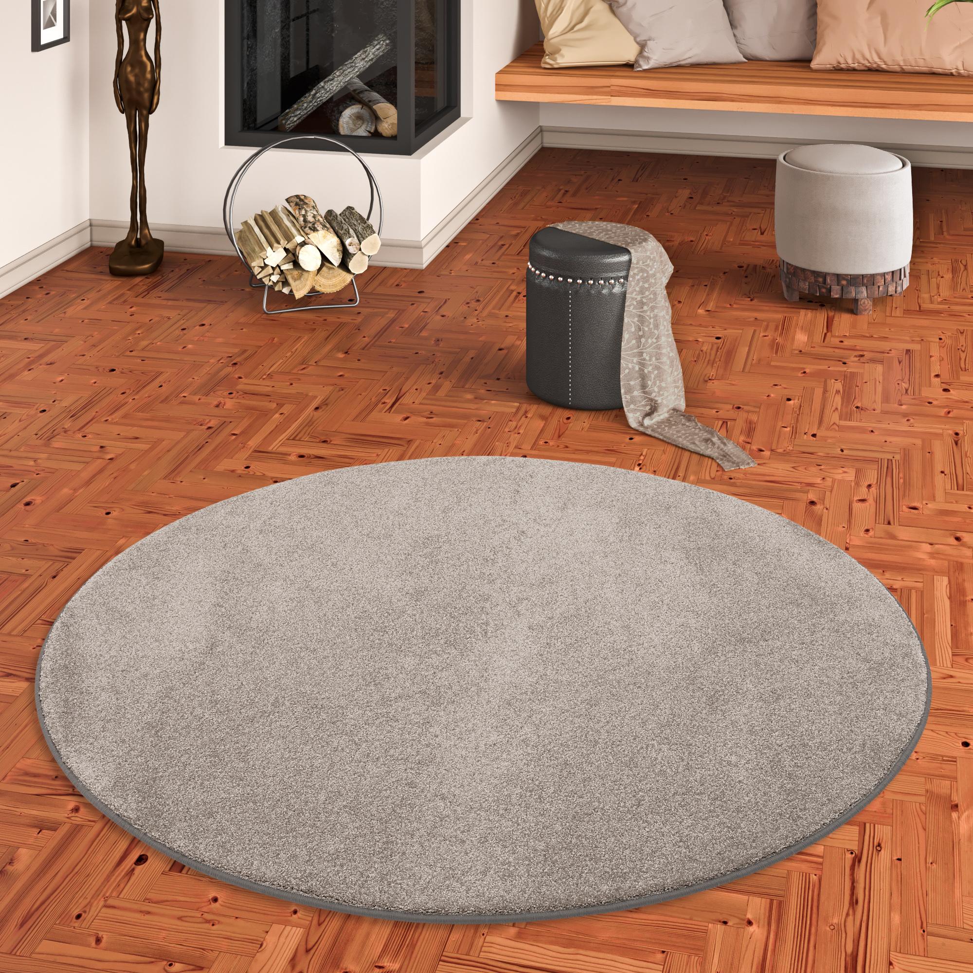 Thumbnail - Snapstyle, Teppich, Hochflor Luxus Velours Teppich Touch (Ø 200 cm)