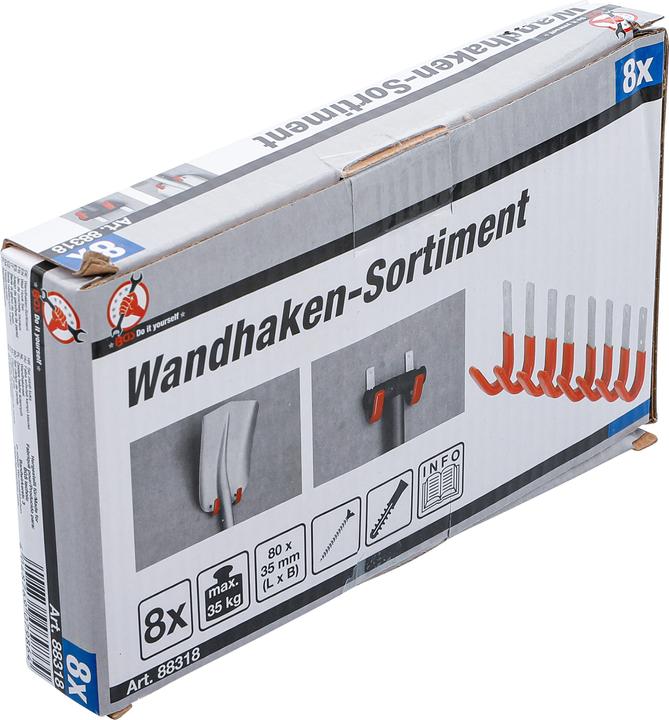 Produktbild BGS Wandhaken-Satz | 8-tlg.