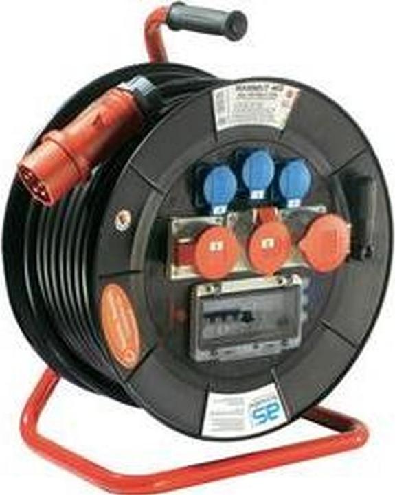 As - Schwabe Cable reel 30.00 m black CEE plug 26105 (30 m, 6 mm²)