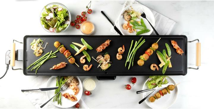 Produktbild Domo DO8313TP Teppanyaki XXL 'Family & friends' - 90 cm - 1800 W - houtlook (DO8313TP)