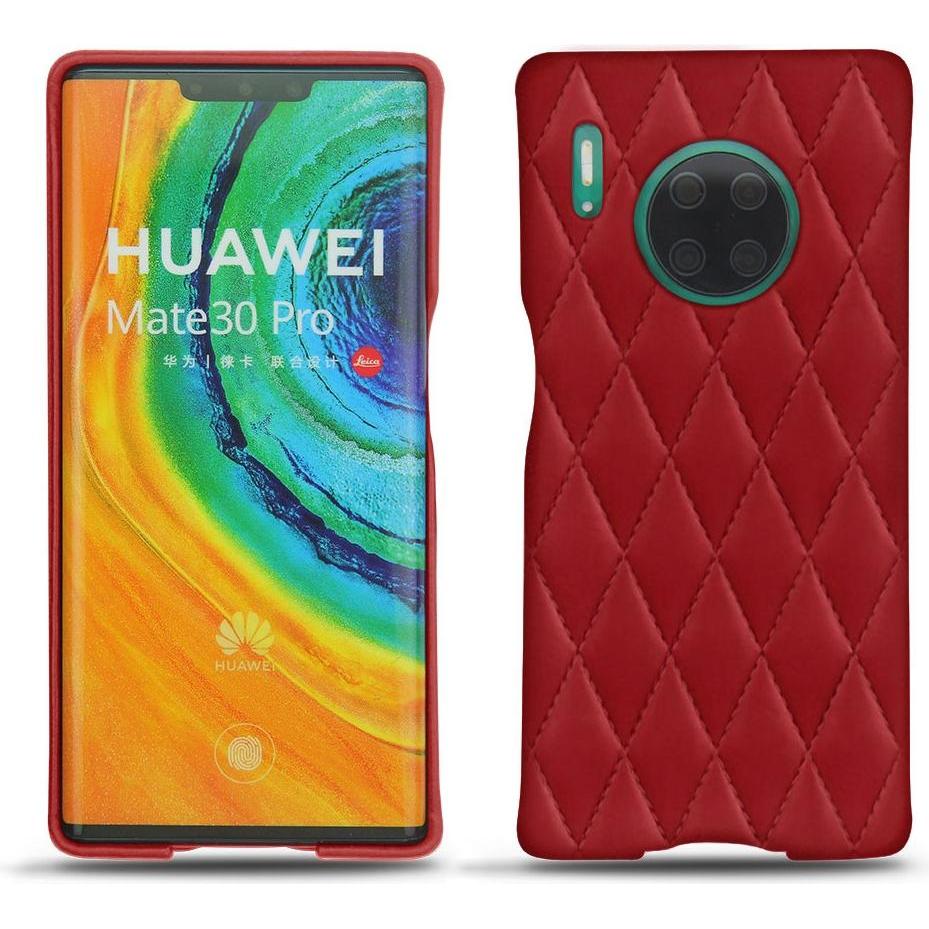 Noreve Lederschutzhülle (Huawei Mate 30 Pro), Smartphone Hülle, Rot