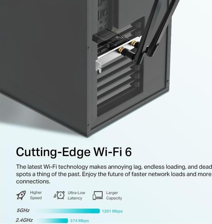 Produktbild TP-Link Archer TX20E Wi-Fi 6 PCIe-Adapter AX1800 Bluetooth 5.2 (Mini PCI Express)