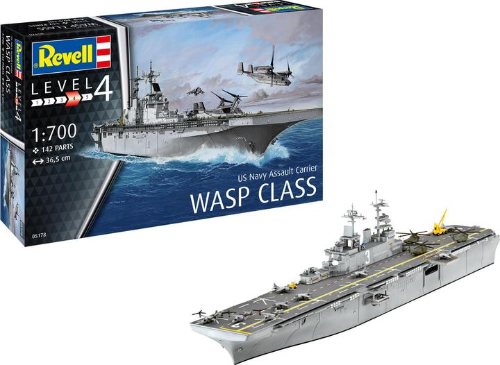 Actual product image Revell Assault Carrier USS WASP CLASS