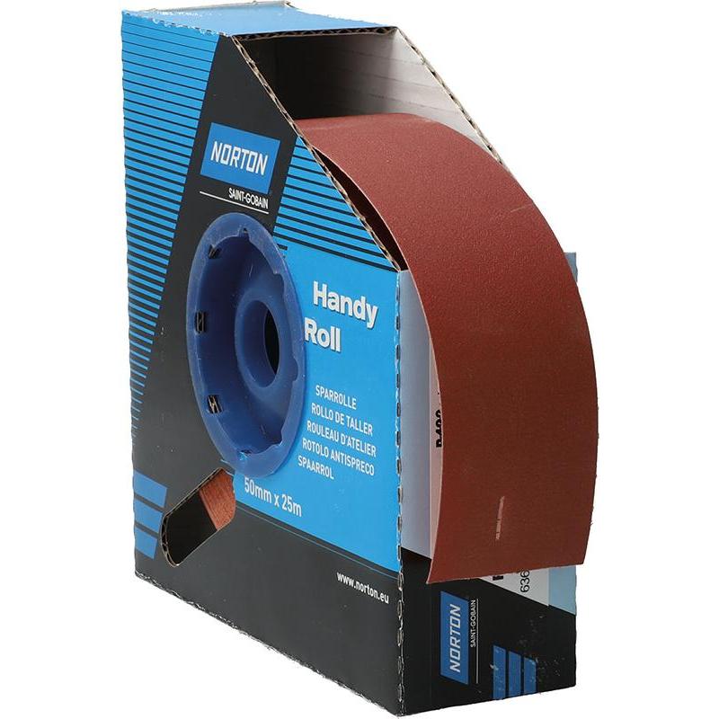 Magni, Schleifmittel, Norton 63642531795 Norton R222 handyroll 50 mmx25mgrit 400 (P400)