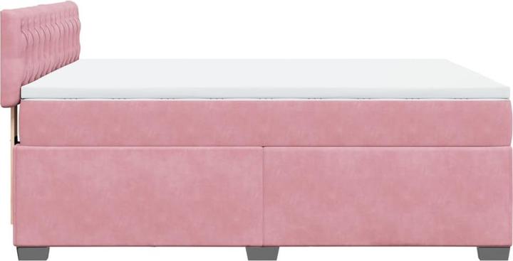 Image du produit vidaXL Bo x lit de saut avec matelas 160 x 200 cm velours (160 x 200 cm)