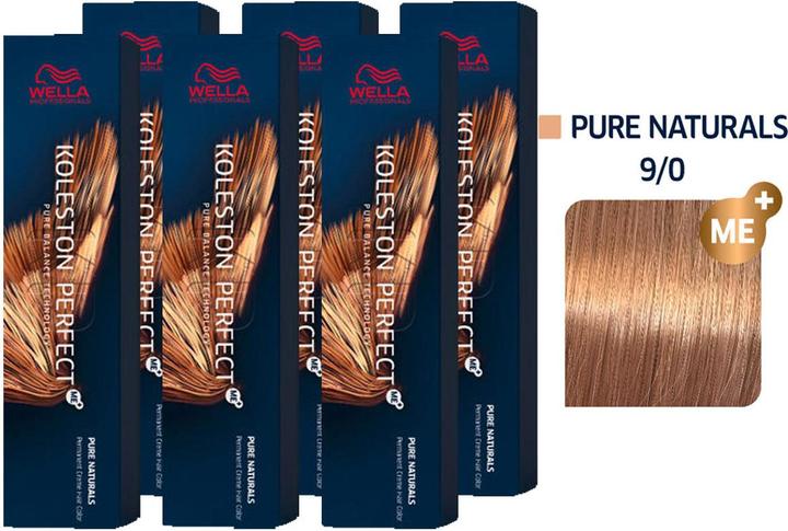 Produktbild Wella Koleston Perfect ME+ Pure Naturals 6er Set 9/0 Lichtblond (9/0)