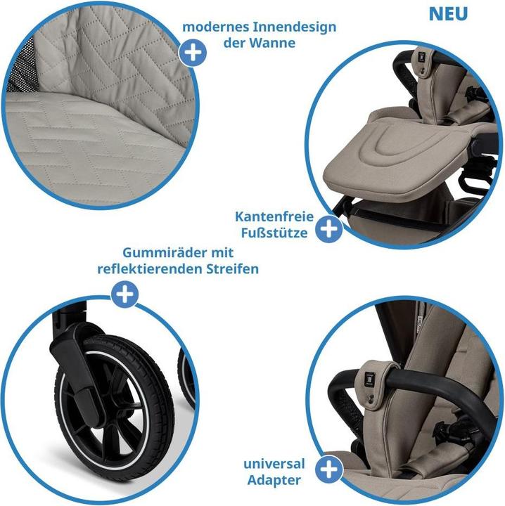 Actual product image Moon Kombikinderwagen 2in1 Kombi-Kinderwagen Resea + bis 22 kg