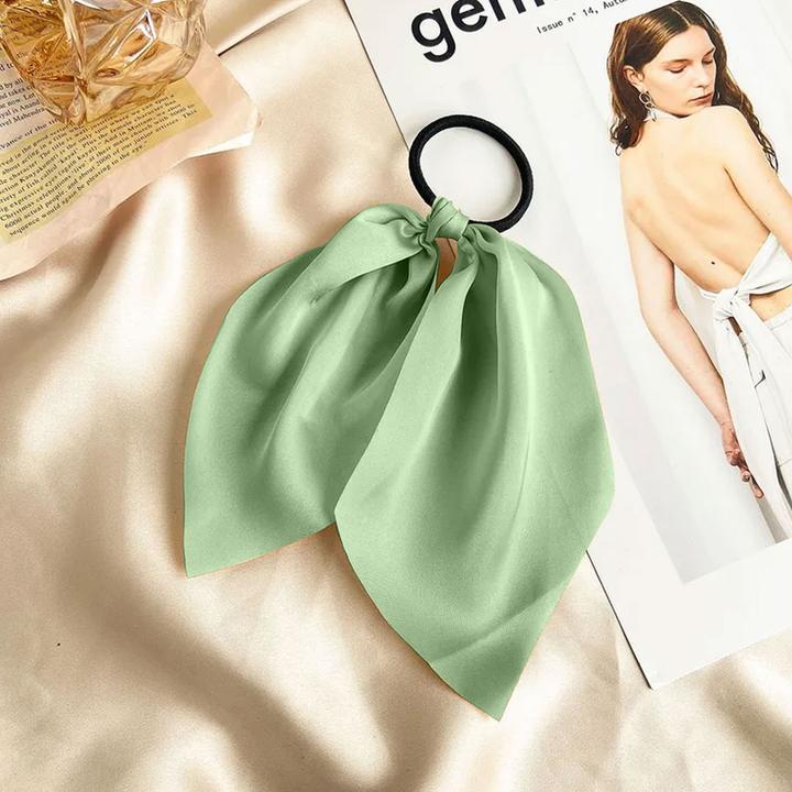 Immagine prodotto Avizar Satinband-Haargummi mit Schal (Elastico per capelli)