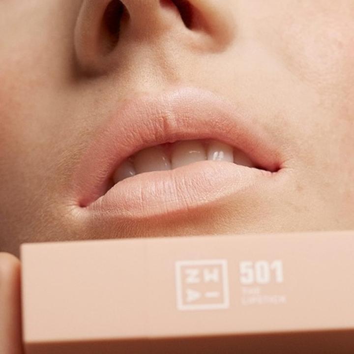 Immagine prodotto 3INA MAKEUP The Lipstick 501 Rossetto in crema con vitamina E e burro di karité per nutrire le labbra a (501 - Beige classico)