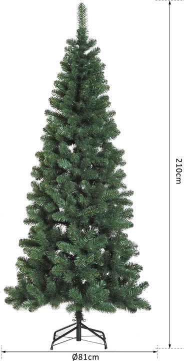 Produktbild Homcom Tannenbaum mit Metallständer (210 cm)