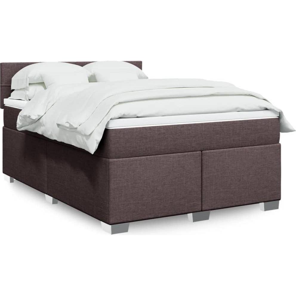 VidaXL, Bett, Bo x springbett mit Matratze 140 x 200 cm Stoff (140 x 200 cm)