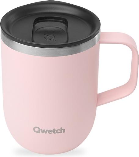 Actual product image Qwetch Stainless steel mug - Pastel - Pink - 350ml