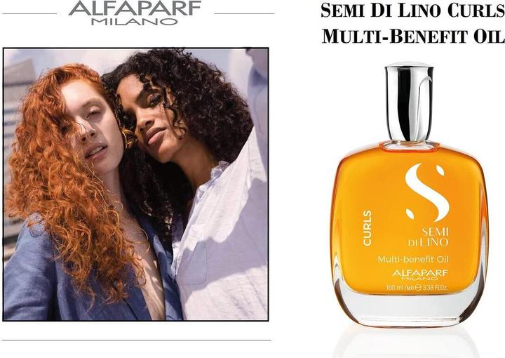 Immagine prodotto Alfaparf Olio Multi-Benefici Semi Di Lino Curls (100 ml)
