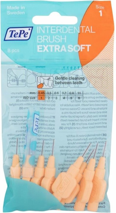 Produktbild TePe Interdentalbürsten Extra Soft ISO 1 (8 x, 0.45 mm)