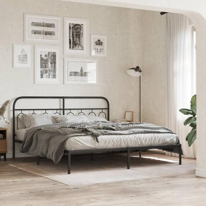 Actual product image VidaXL Bed frame with headboard (160 x 200 cm)