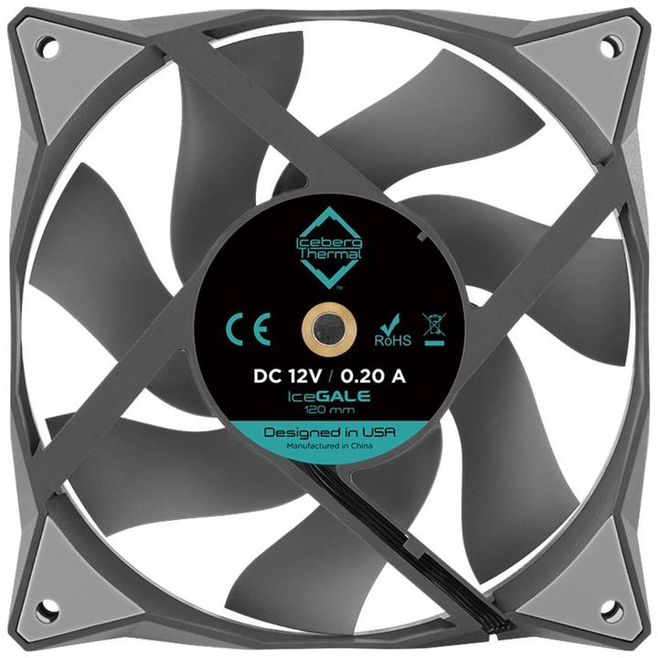 Image du produit Iceberg Thermal IceGALE Boîtier d'ordinateur Ventilateur 12 cm Gris 1 pièce(s) (120 mm, 1 x)
