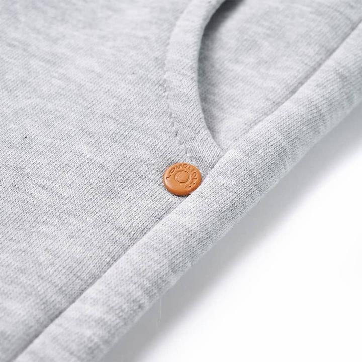 Produktbild vidaXL Kinder-Trainingshose Grau Melange 92,Material: 92 (92)