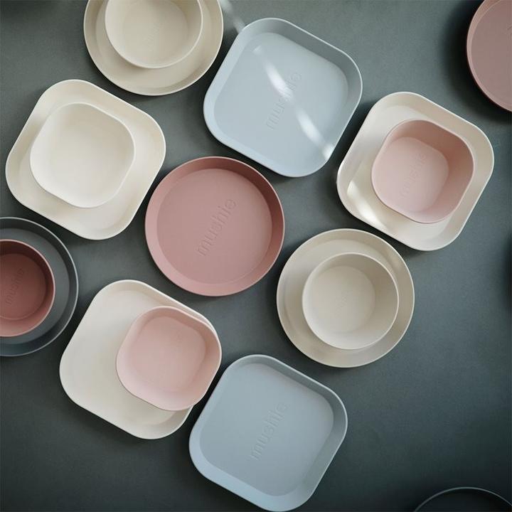 Immagine prodotto Mushie Set di 2 piatti per bambini rotondi Pale Daffodil