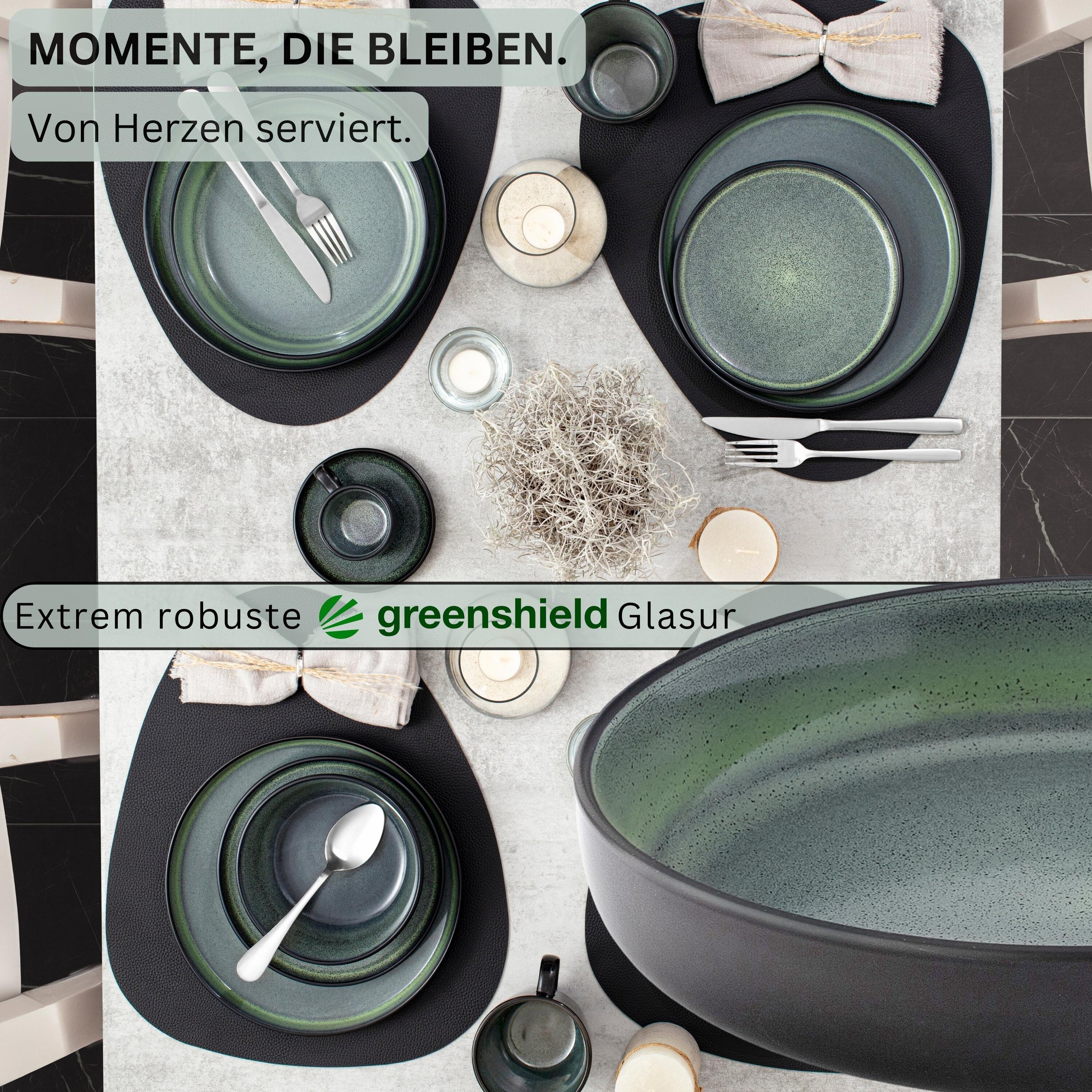 Thumbnail - Sänger Pastaschalen Set Malmö, Teller, Grün