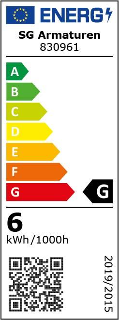 Etichetta energetica Sg Lampada LED con riflettore GU10 MAXTEK 6W 3000K 830961 (GU10, 375 lm, 1 x)