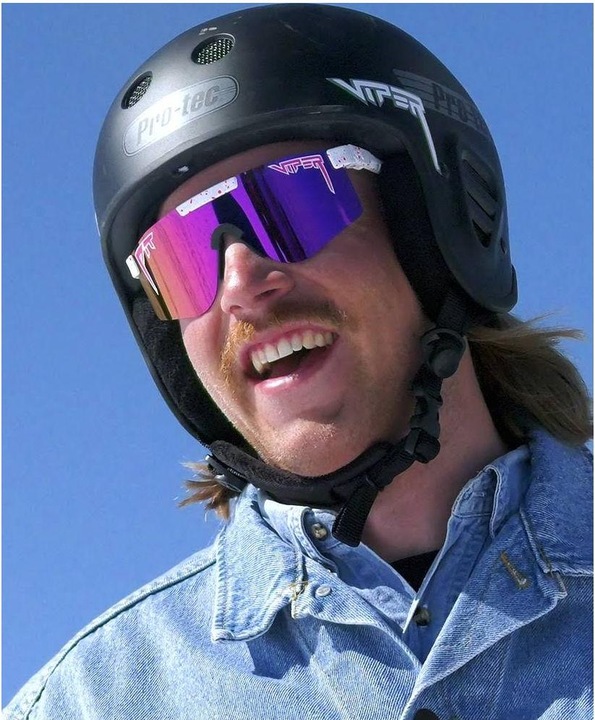 Actual product image Pit Viper The LA Brights Polarized Double Wide (LA Brights, Grey)
