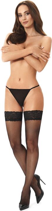 Kotek KO H004 fishnet hold ups black S/M (S, M)