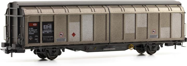 Image du produit Hobbytrain SBB-CFF 2-achsiger Schiebewandwagen Hbbillns 455-3 mit Alterungsspuren Ep. VI (Piste H0)