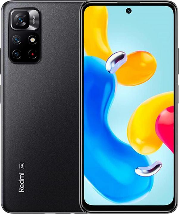 Actual product image Xiaomi Redmi Note 11S 5G (128 GB, Midnight Black, 6.60", Dual SIM, 5G)