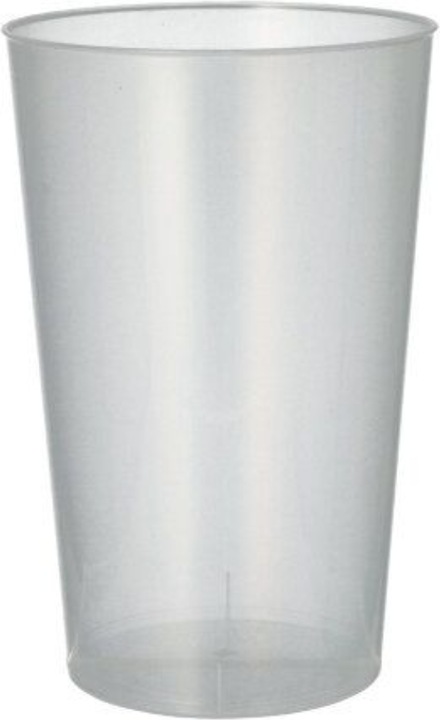 Produktbild Starpak 30 Mehrweg-Trinkbecher PP 0,5 l Ø 9,1 cm · 14 cm transluzent unzerbrechlich (30 x)