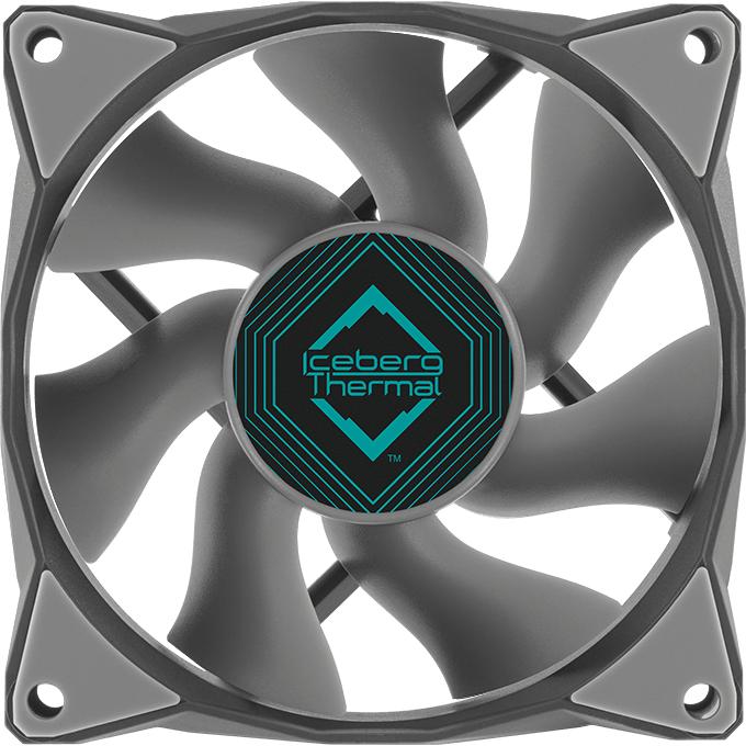 Thumbnail - Iceberg Thermal IceGALE Computergehäuse Ventilator 8 cm Grau 1 Stück(e) (80 mm, 1 x), PC Lüfter, Grau